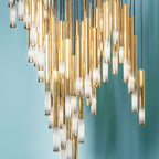 Farenelle Glass Chandelier-Moonnatur
