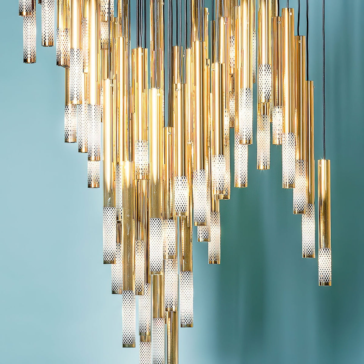 Farenelle Glass Chandelier-Moonnatur