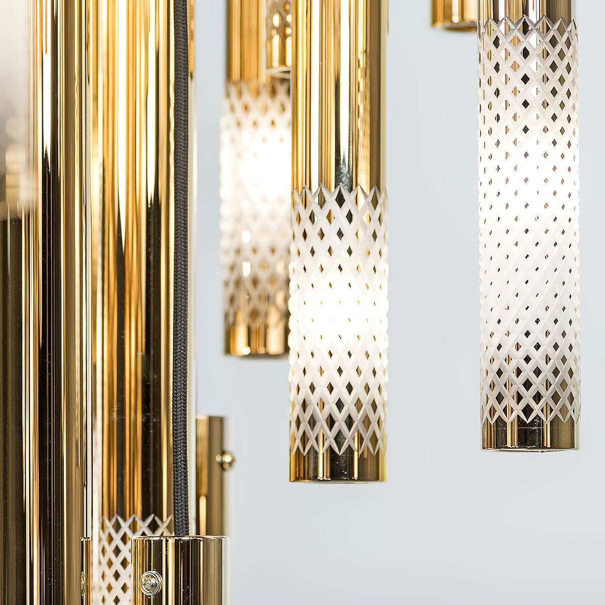 Farenelle Glass Chandelier-Moonnatur