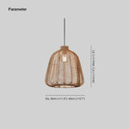 Dunselaelle Rattan Pendant Light-Moonnatur