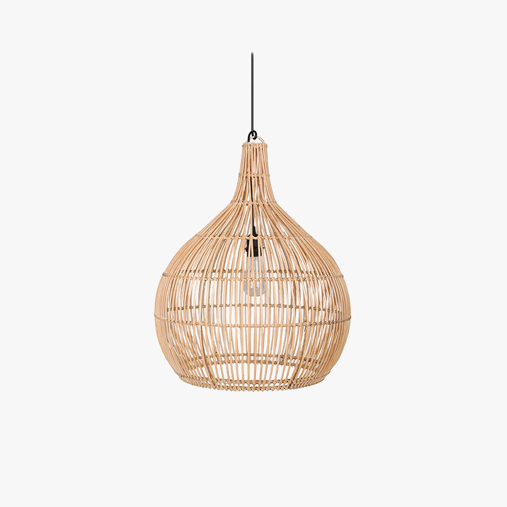 Darnelelis Rattan Pendant Light-Moonnatur