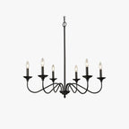 Whitenash Metal Chandelier-Moonnatur
