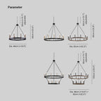 Verrenhill Metal Chandelier-Moonnatur