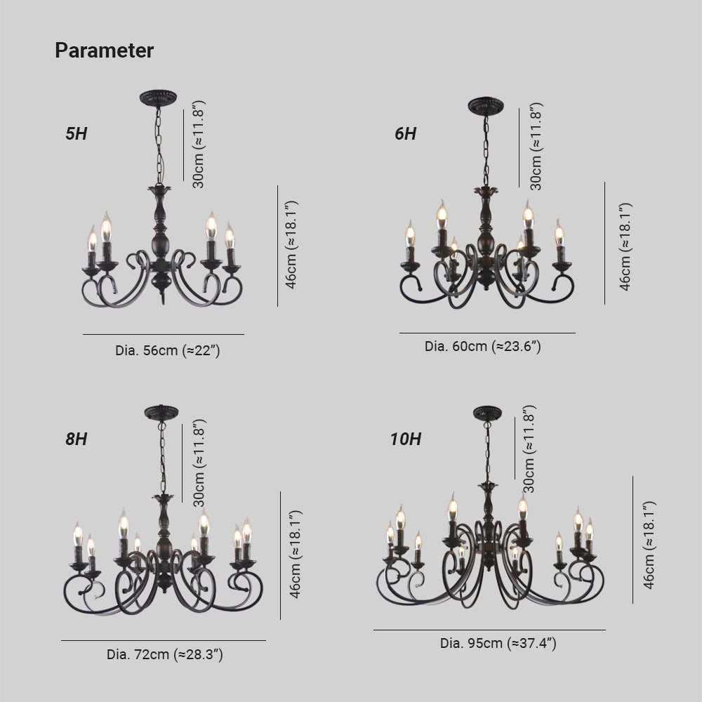 Ainsash Metal Chandelier-Moonnatur