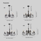 Ainsash Metal Chandelier-Moonnatur