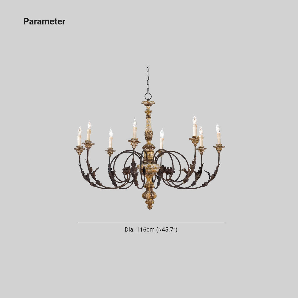 Yarrelenna Metal Chandelier-Moonnatur