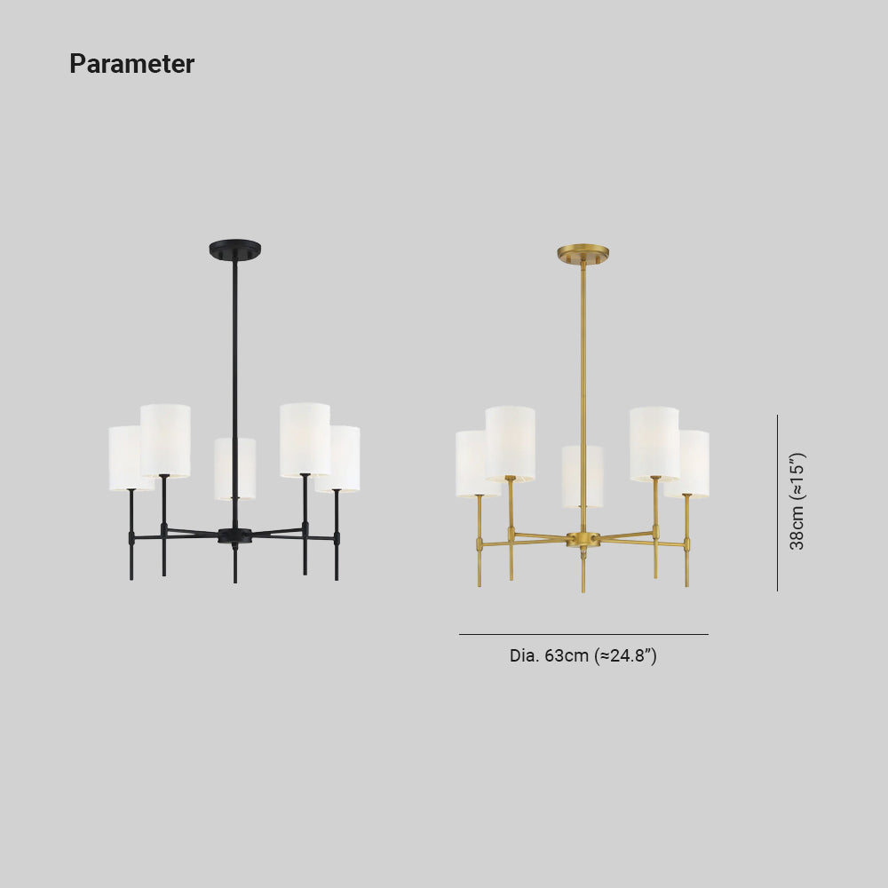 Brenelonna Fabric Chandelier-Moonnatur