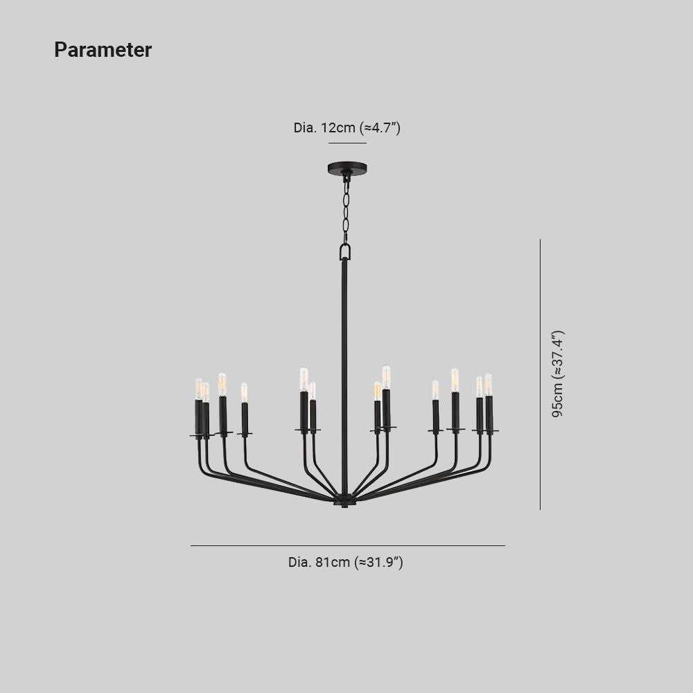 Caldenorie Metal Chandelier-Moonnatur