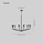 Caldenorie Metal Chandelier-Moonnatur