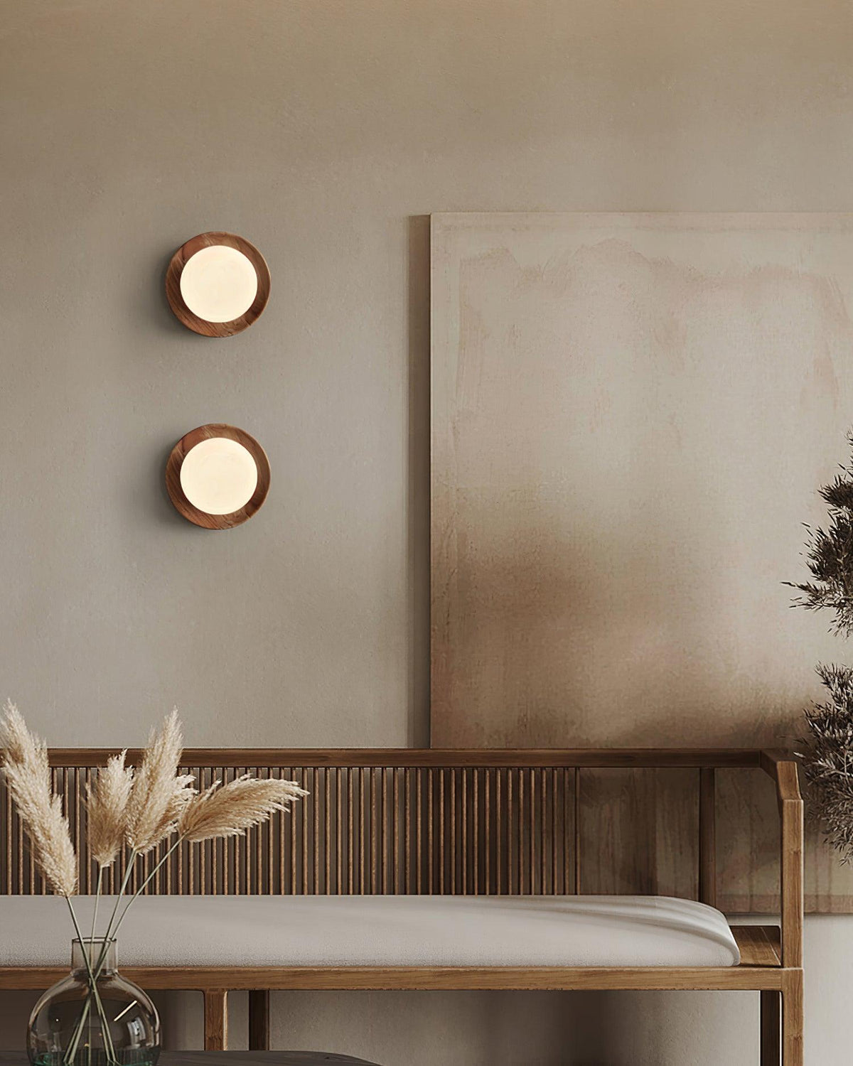 Cindelis Wood Wall Light-Moonnatur