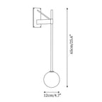 Tardenwell Glass Wall Light-Moonnatur