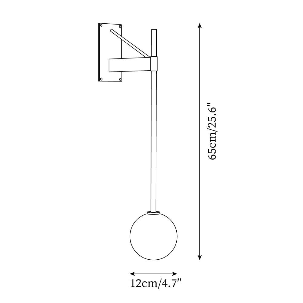 Tardenwell Glass Wall Light-Moonnatur