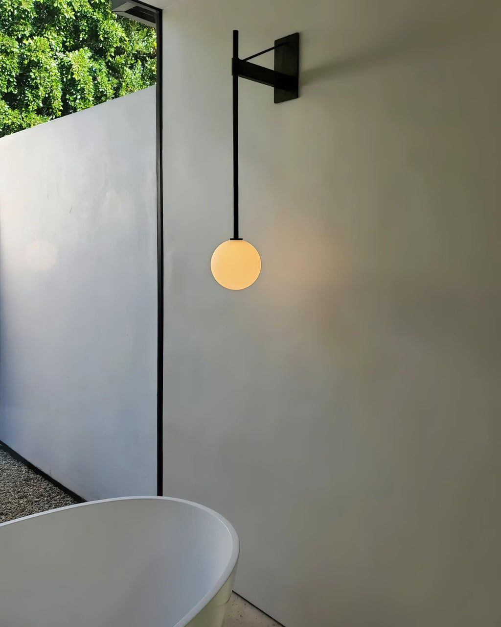 Tardenwell Glass Wall Light-Moonnatur