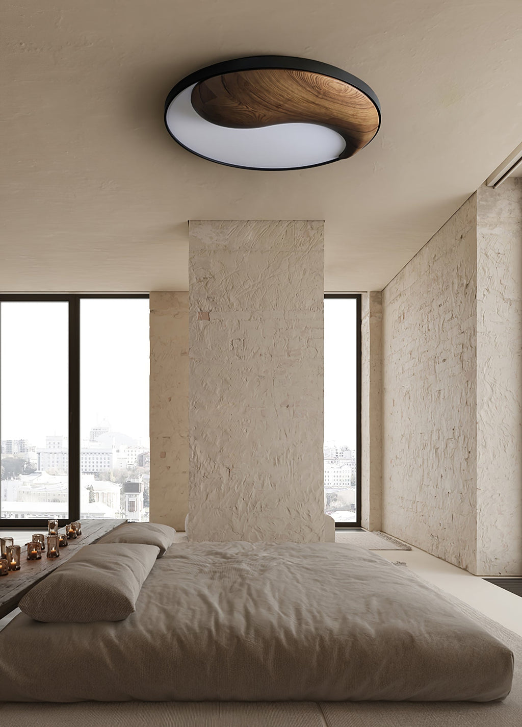 Terenna Wood Ceiling Light-Moonnatur