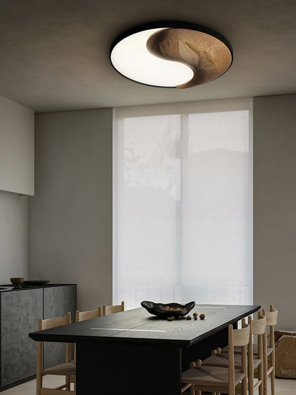 Terenna Wood Ceiling Light-Moonnatur