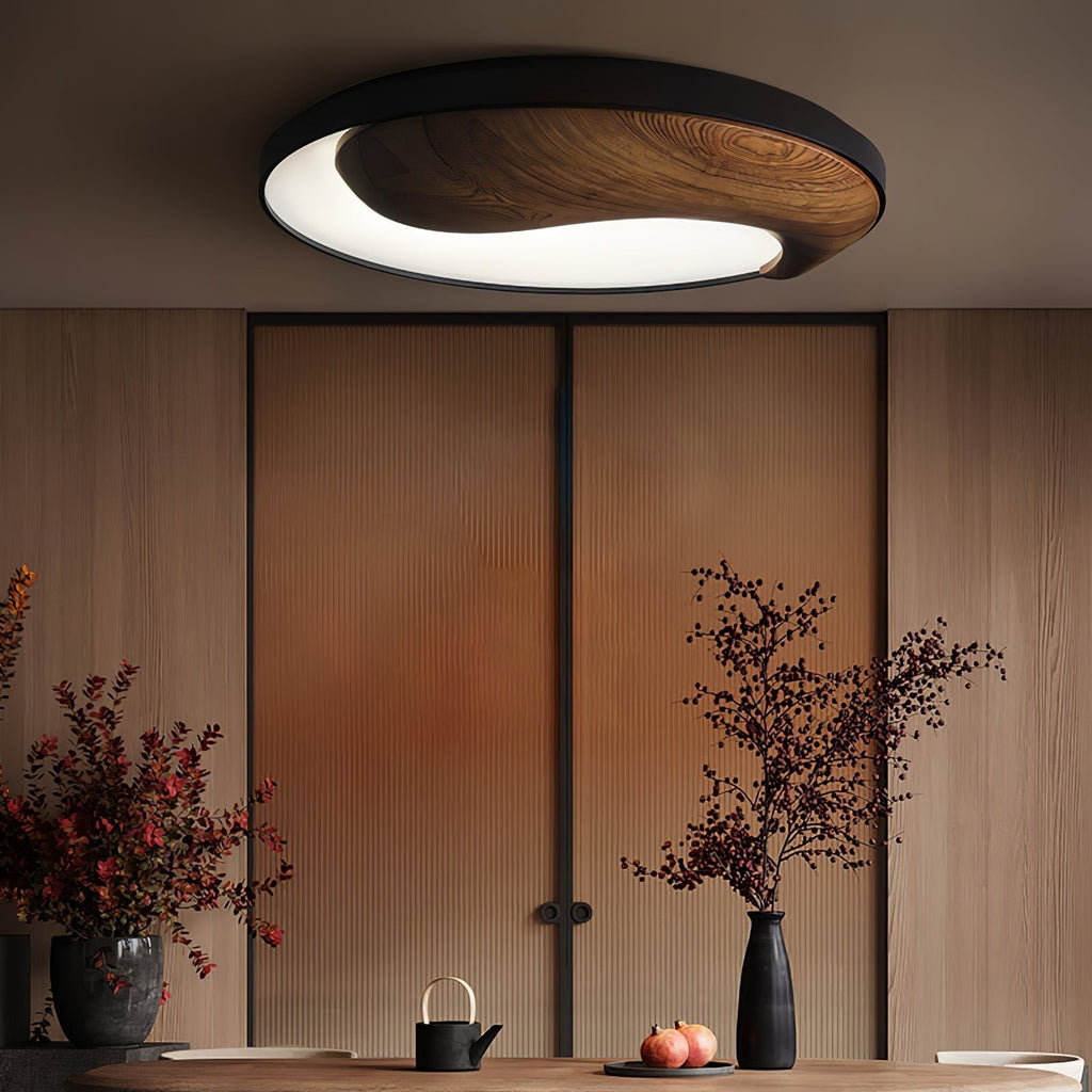 Terenna Wood Ceiling Light-Moonnatur