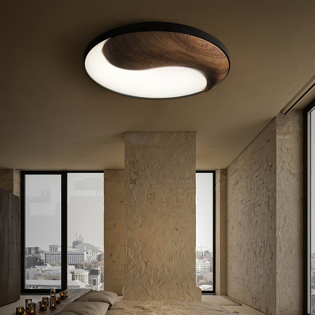 Terenna Wood Ceiling Light-Moonnatur