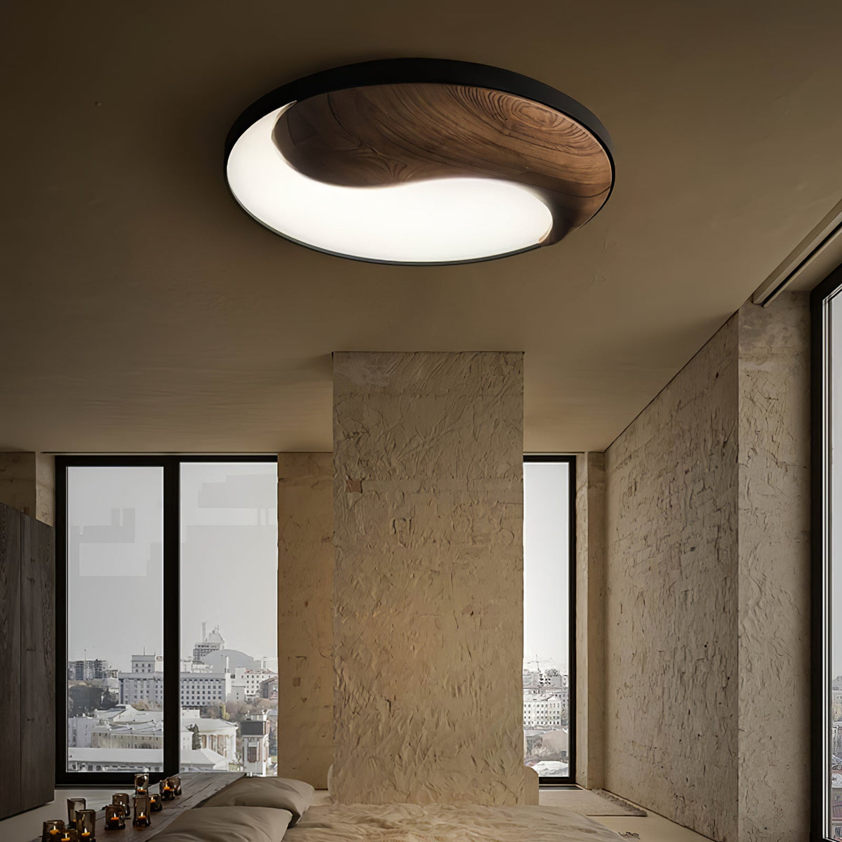 Terenna Wood Ceiling Light-Moonnatur