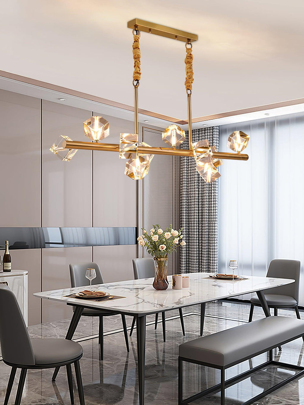 Jardenwell Crystal Pendant Light-Moonnatur