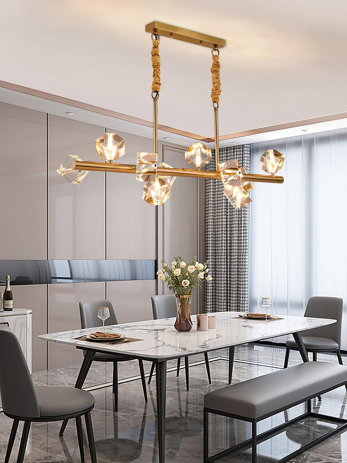Jardenwell Crystal Pendant Light-Moonnatur