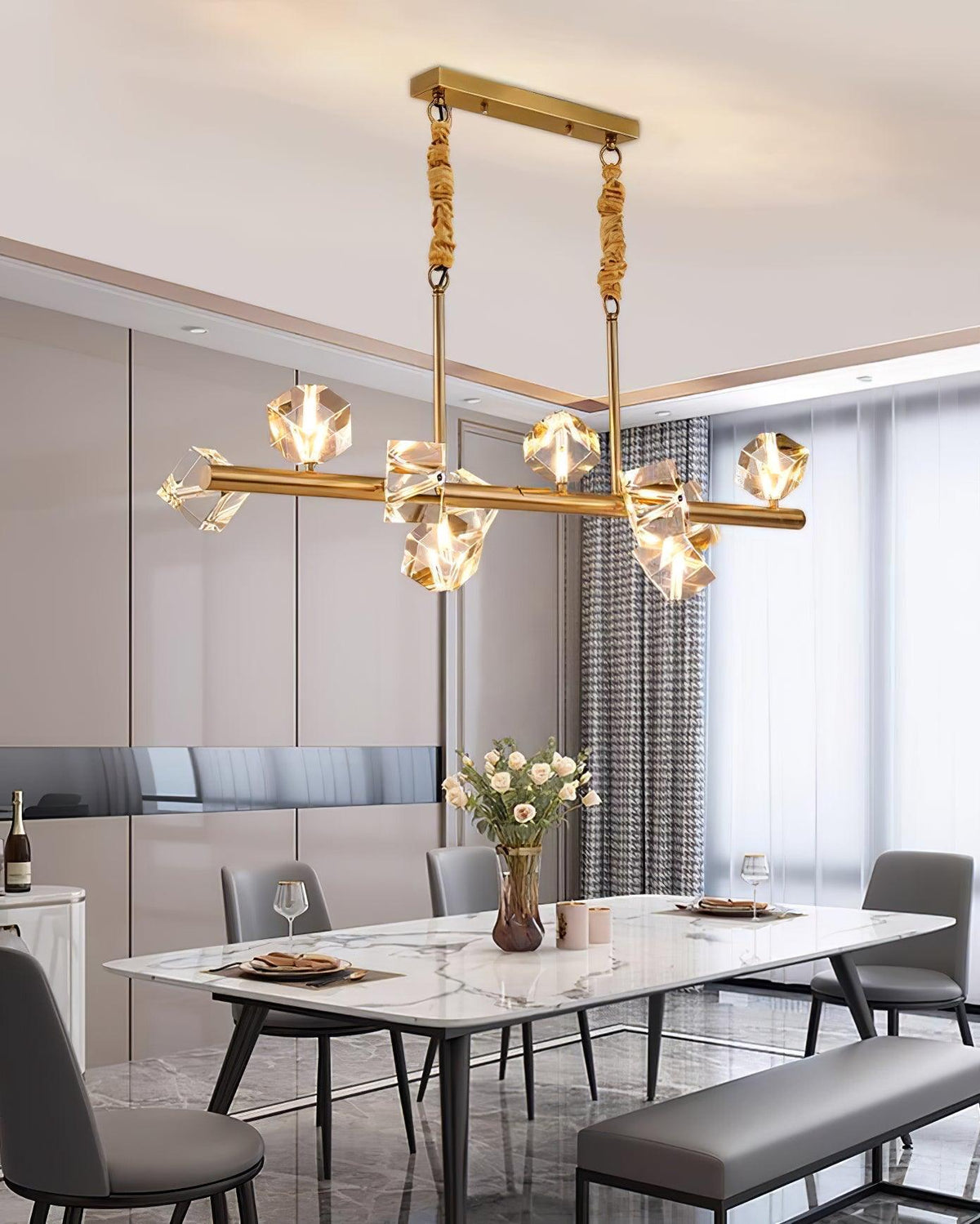 Jardenwell Crystal Pendant Light-Moonnatur