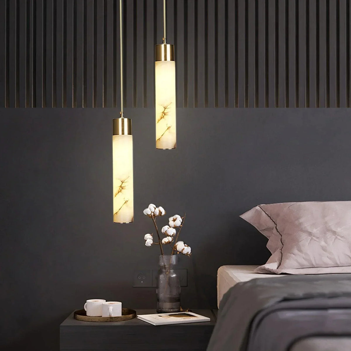 Darnelonna Alabaster Pendant Light-Moonnatur
