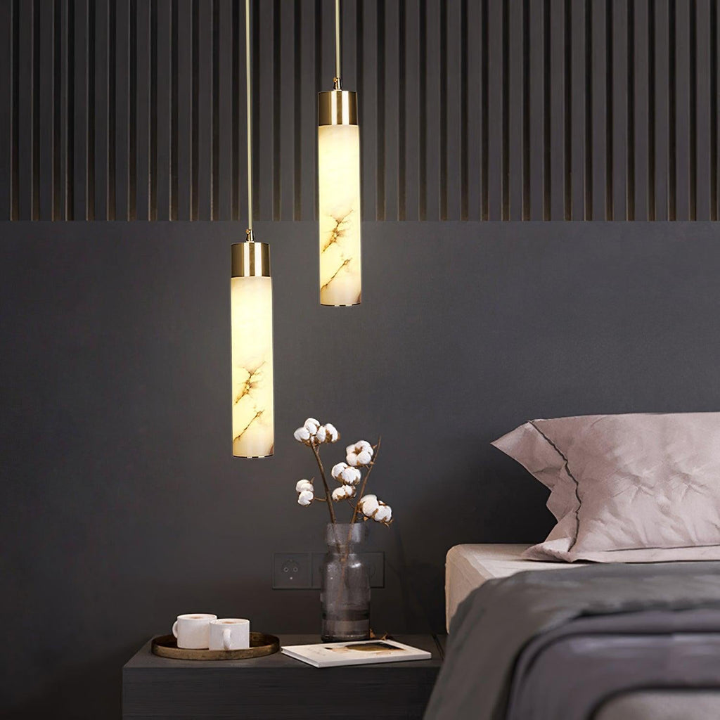 Istrava Alabaster Pendant Light-Moonnatur