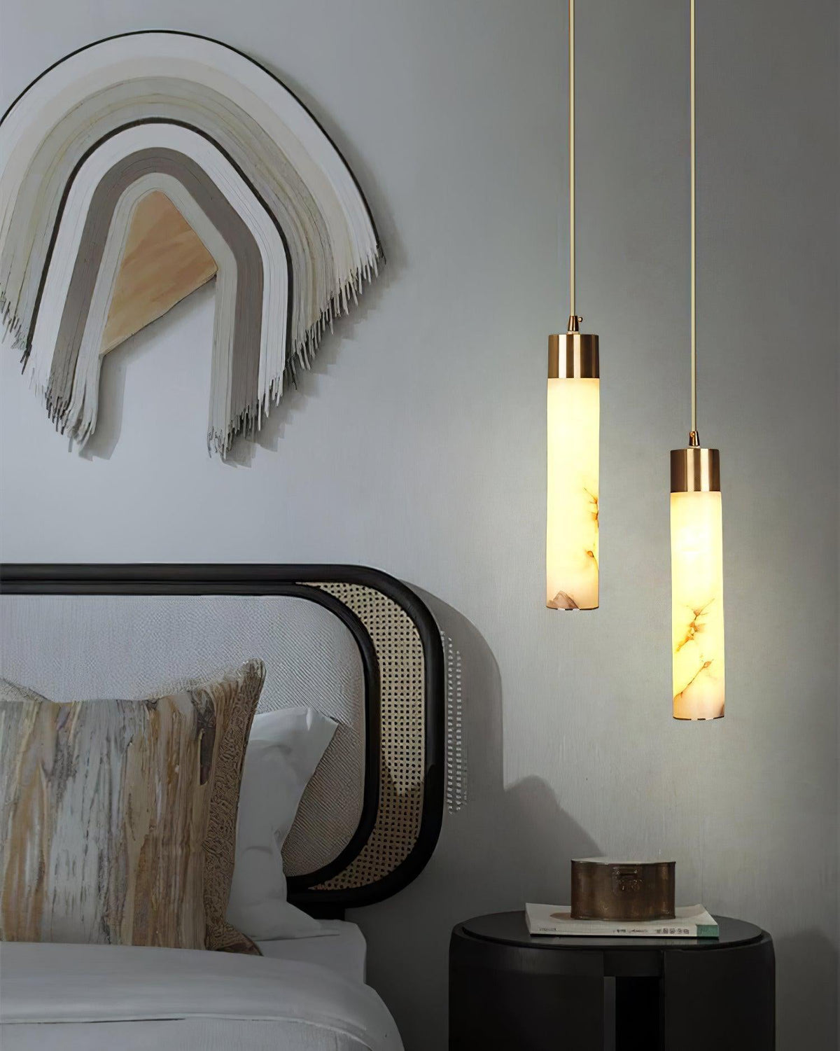 Istrava Alabaster Pendant Light-Moonnatur