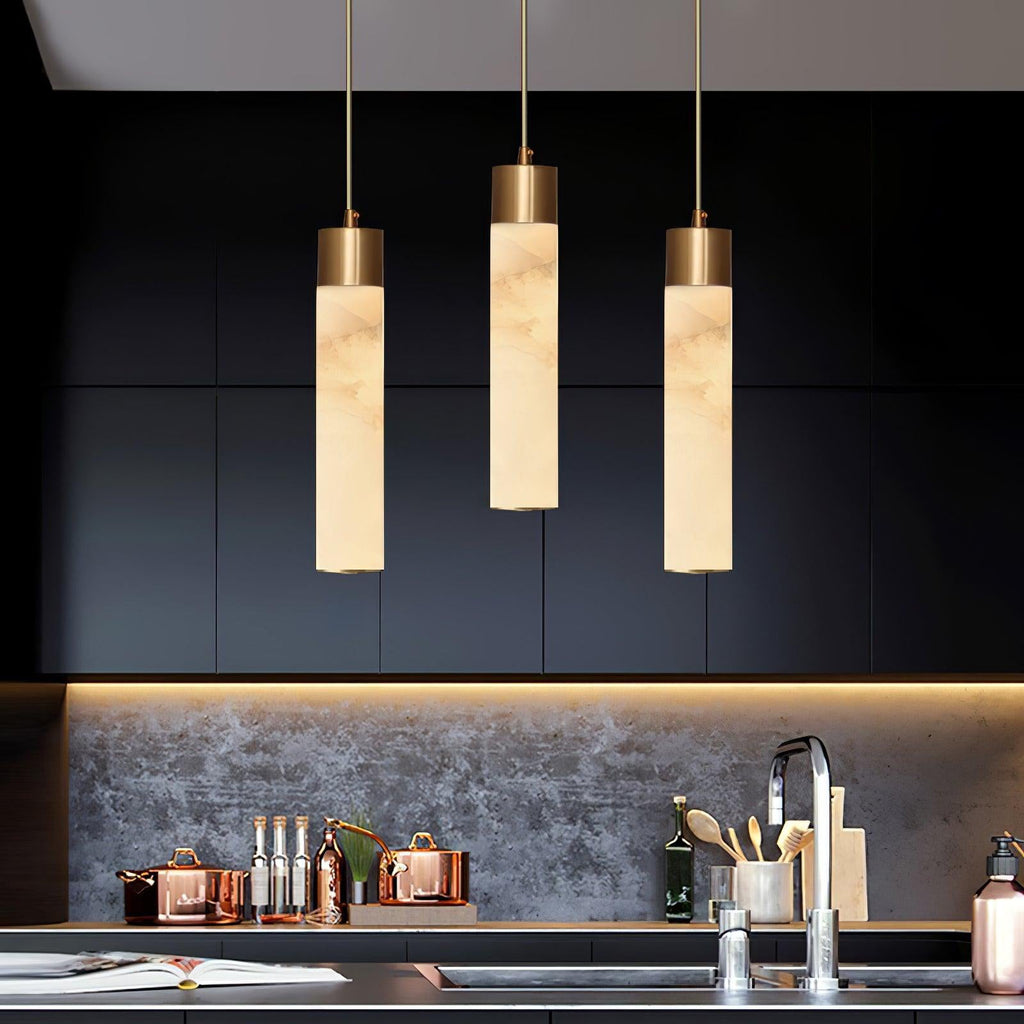 Istrava Alabaster Pendant Light-Moonnatur