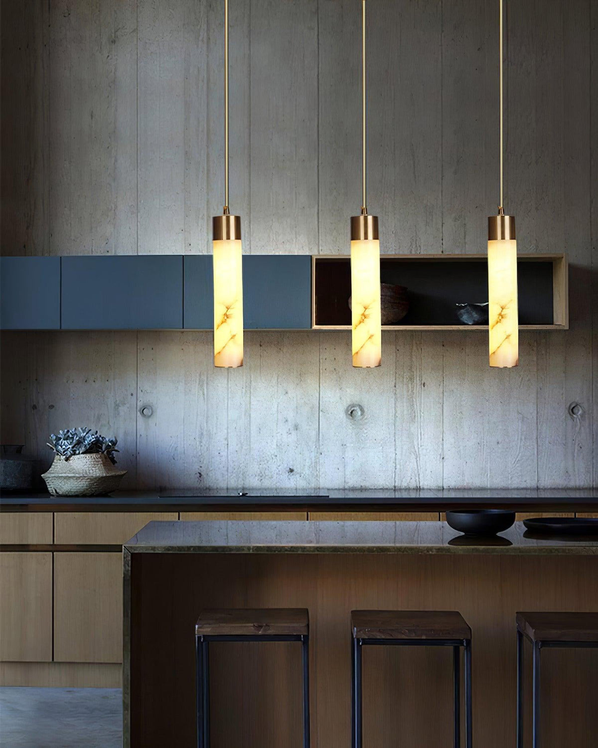 Istrava Alabaster Pendant Light-Moonnatur