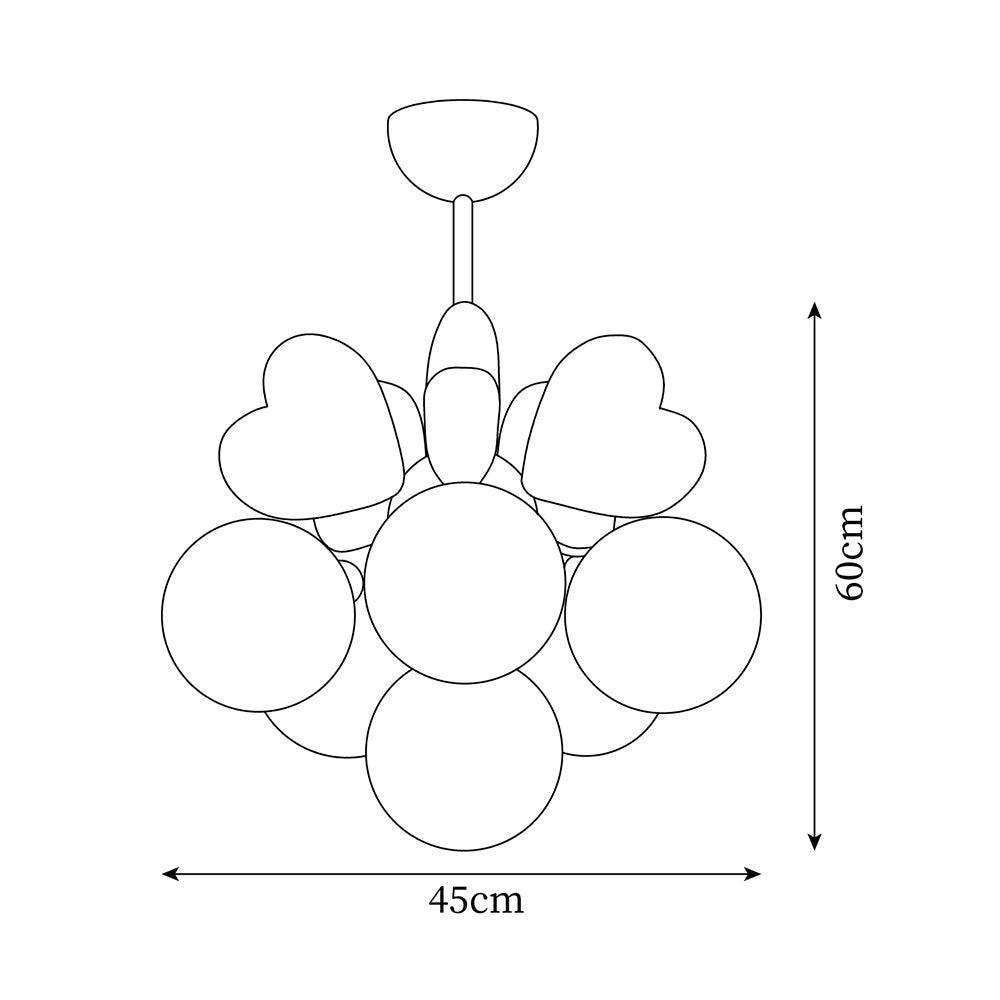 Wilvenden Acrylic Chandelier-Moonnatur