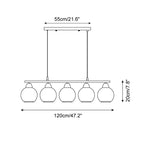 Berelelia Glass Chandelier-Moonnatur
