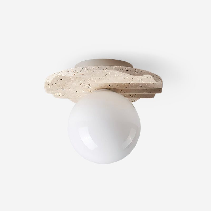 Norrelina Travertine Ceiling Light-Moonnatur