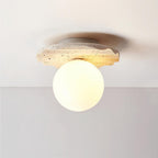Norrelina Travertine Ceiling Light-Moonnatur