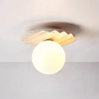Norrelina Travertine Ceiling Light-Moonnatur