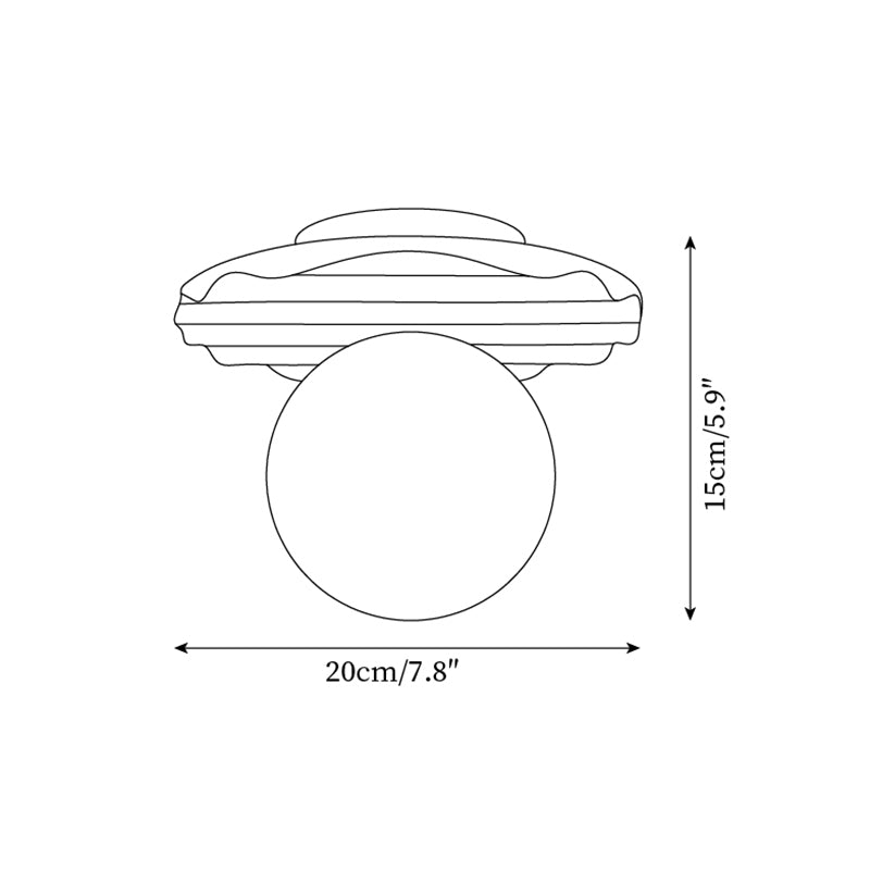 Norrelina Travertine Ceiling Light-Moonnatur