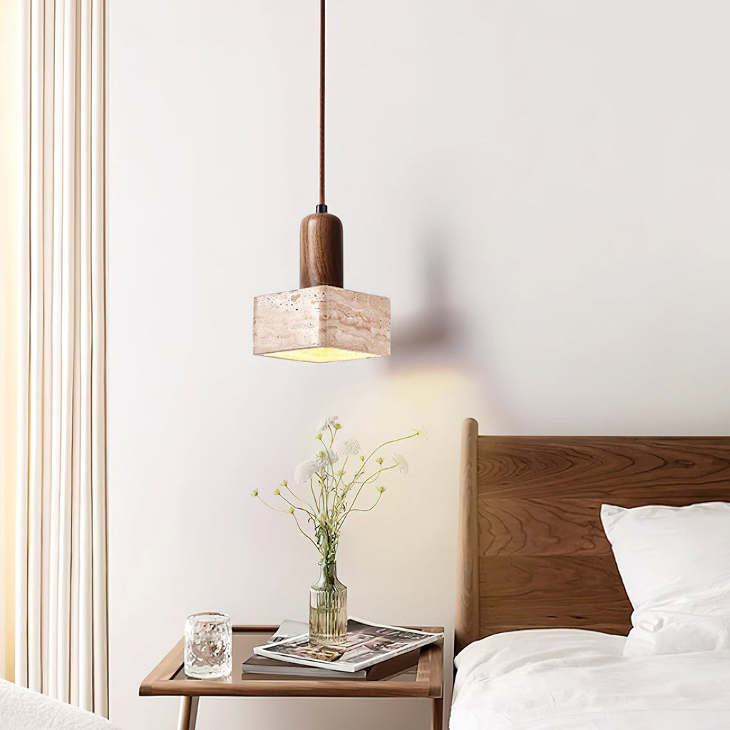 Caldenaria Travertine Pendant Light-Moonnatur