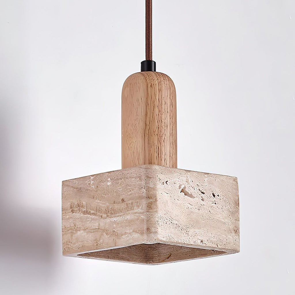 Caldenaria Travertine Pendant Light-Moonnatur