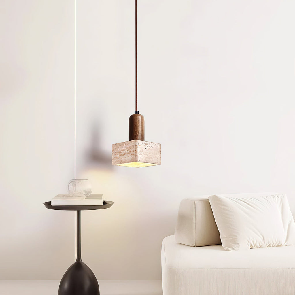 Caldenaria Travertine Pendant Light-Moonnatur
