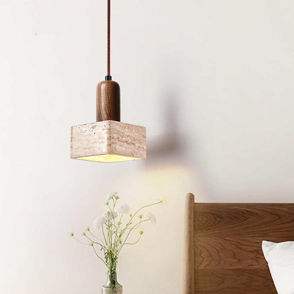 Caldenaria Travertine Pendant Light-Moonnatur