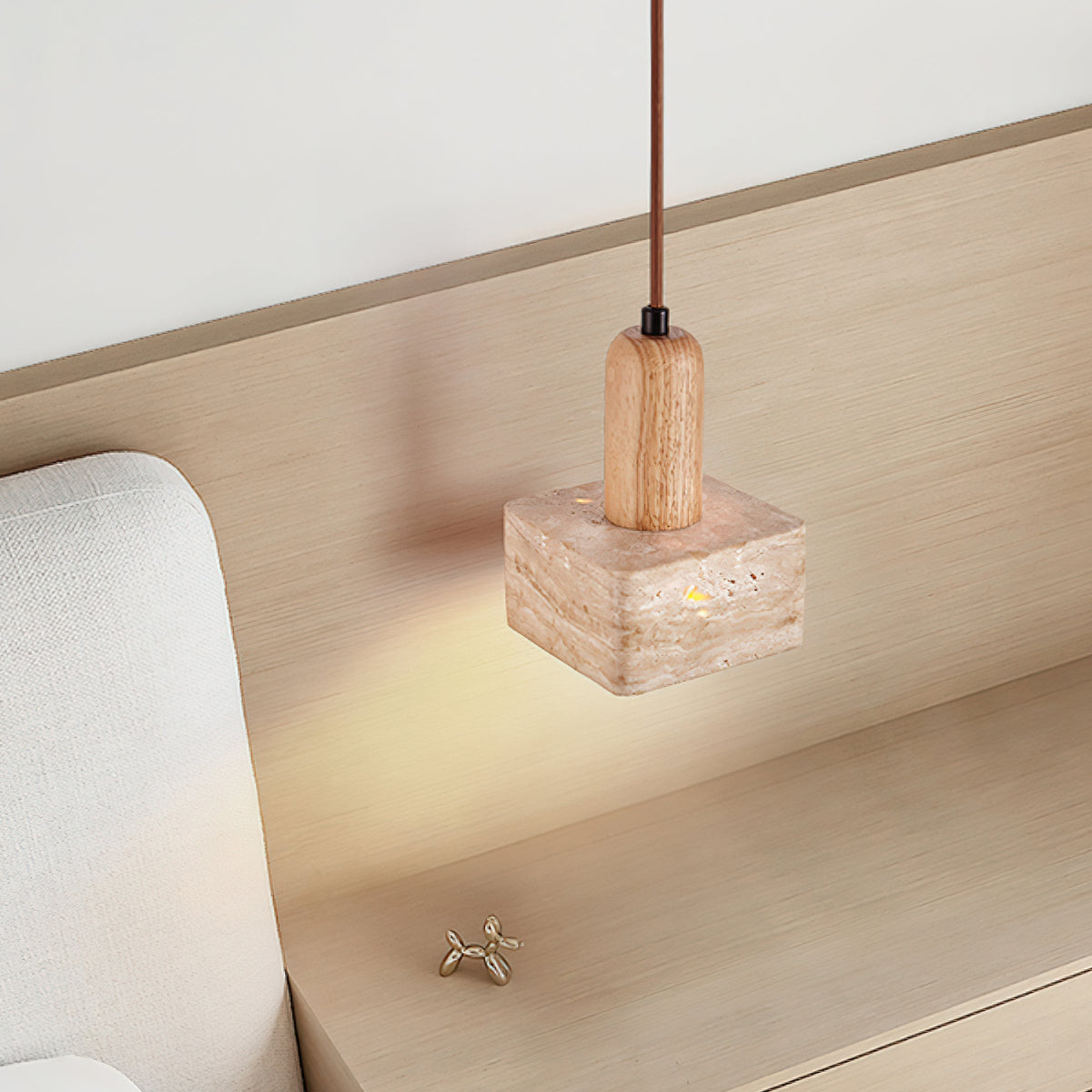 Caldenaria Travertine Pendant Light-Moonnatur