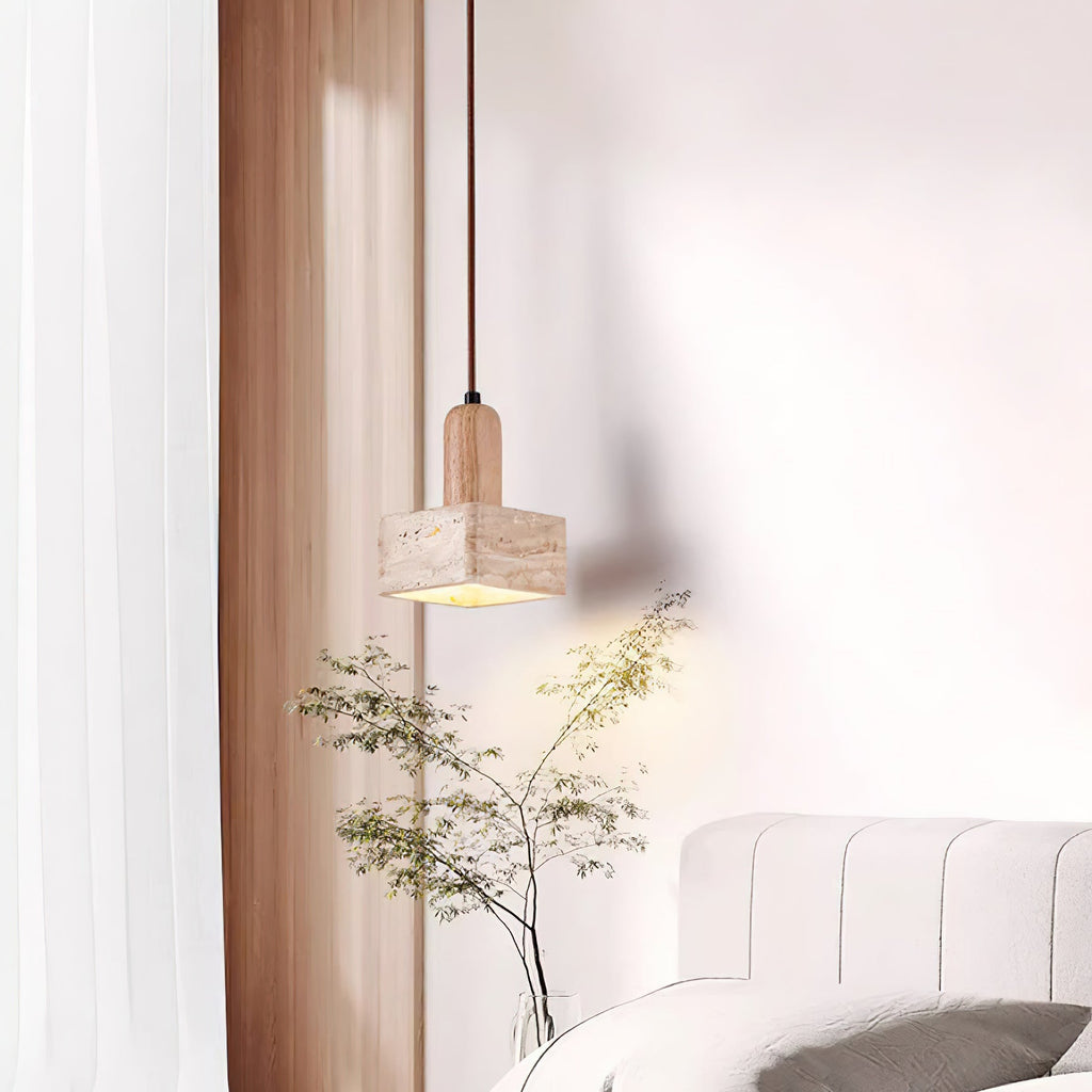 Caldenaria Travertine Pendant Light-Moonnatur