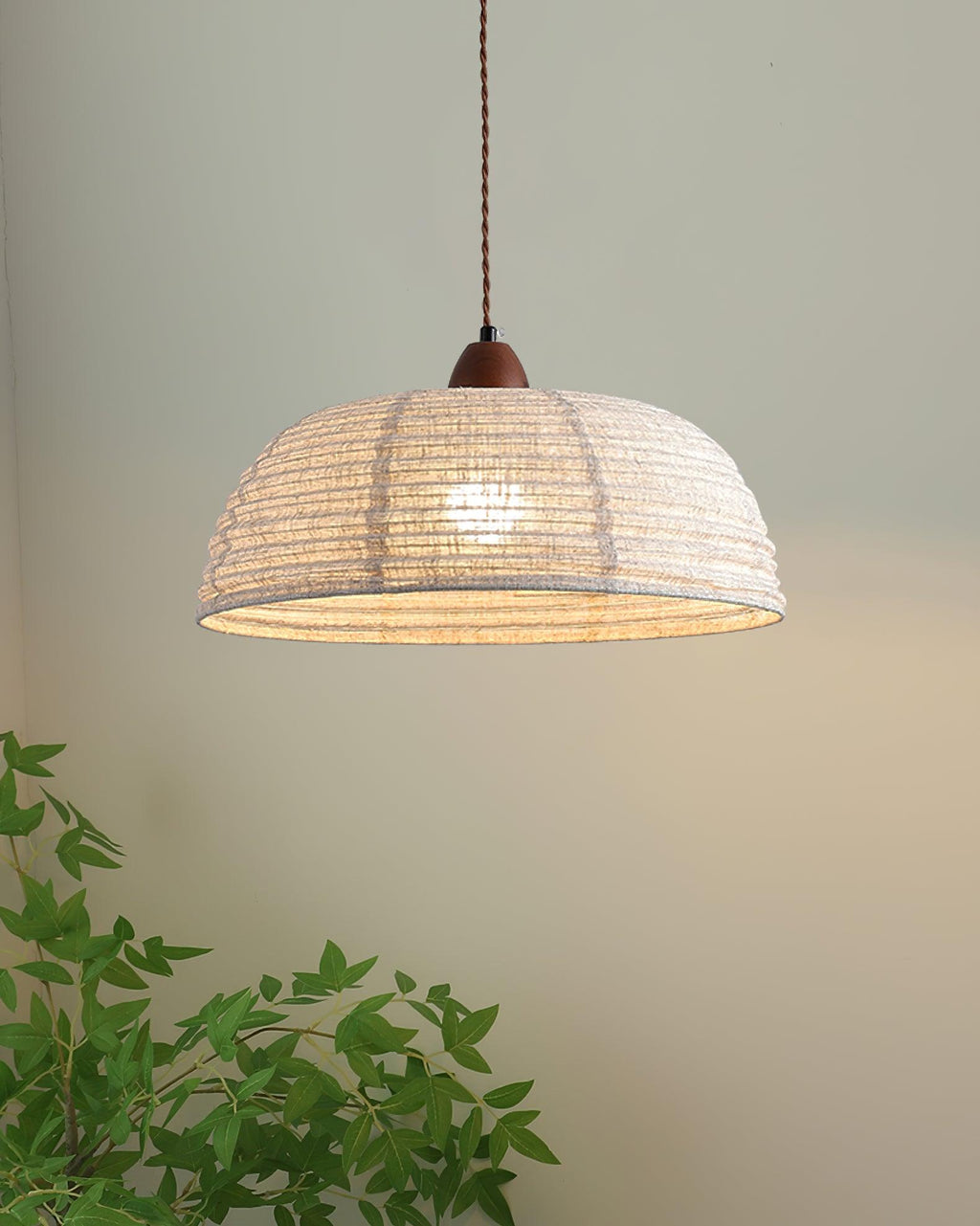 Aberden Fabric Pendant Light-Moonnatur