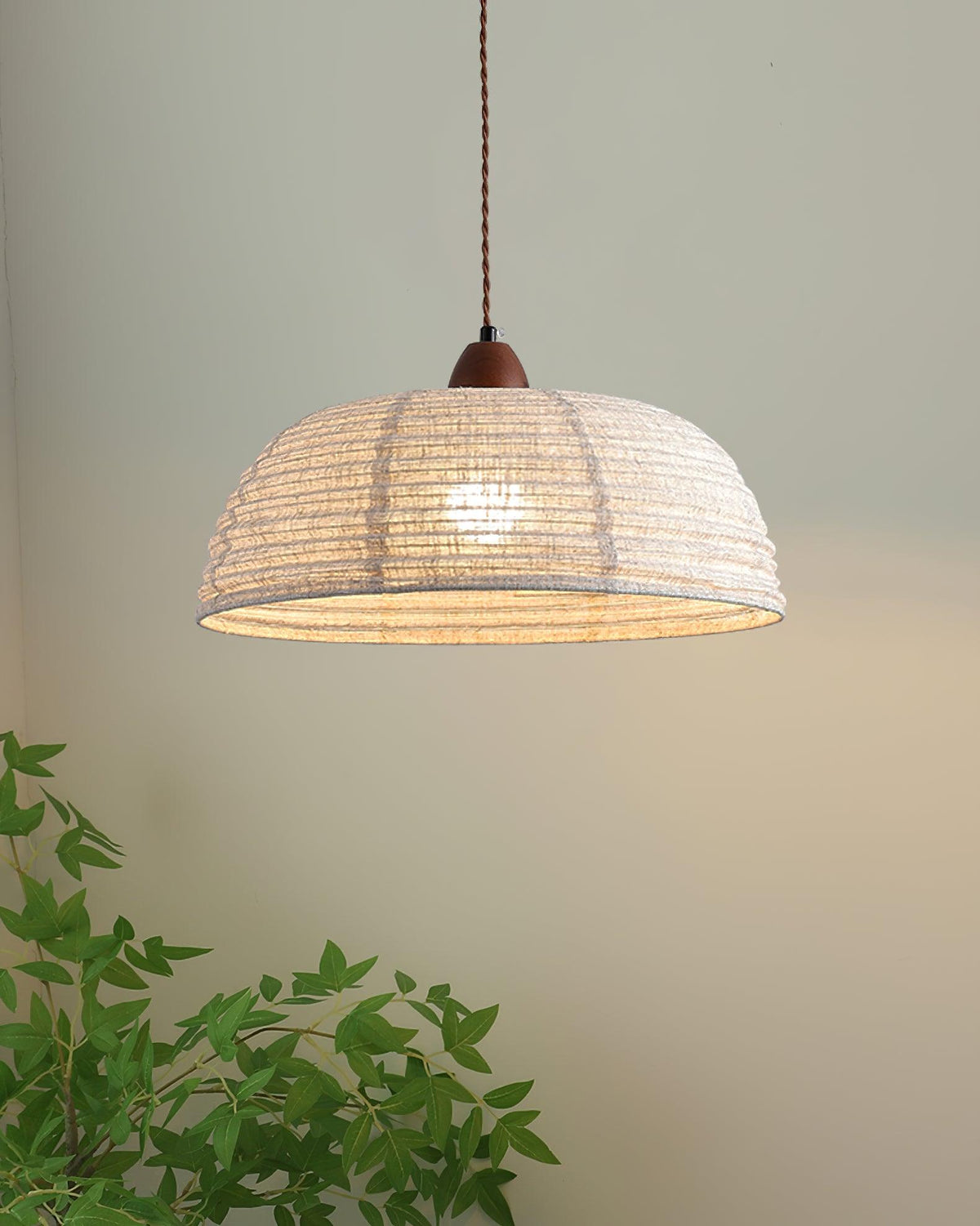 Aberden Fabric Pendant Light-Moonnatur