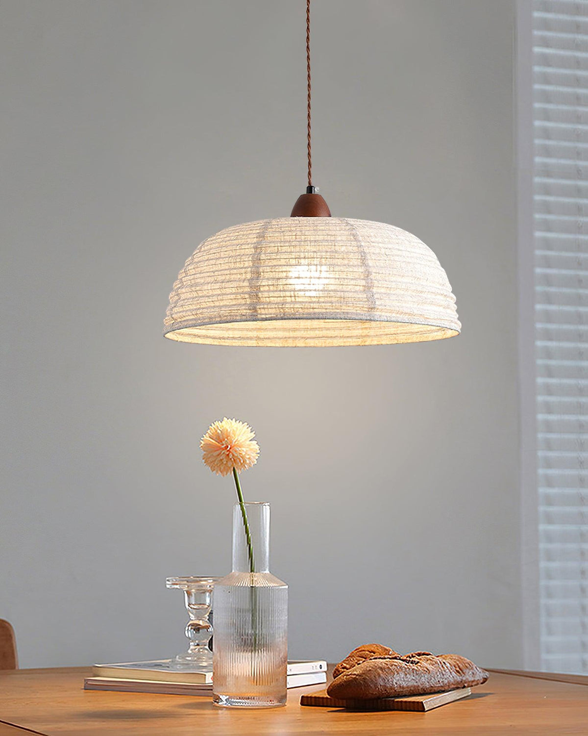Aberden Fabric Pendant Light-Moonnatur