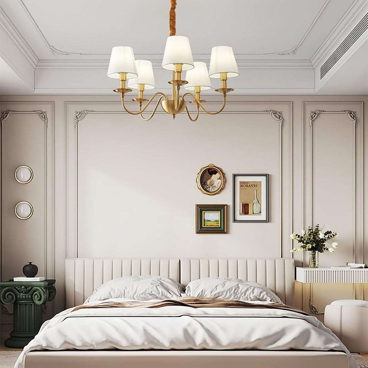 Wrenlyn Fabric Chandelier-Moonnatur