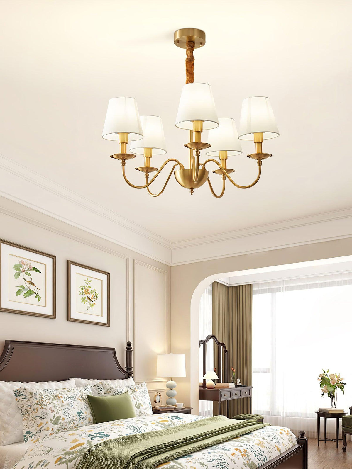 Wrenlyn Fabric Chandelier-Moonnatur