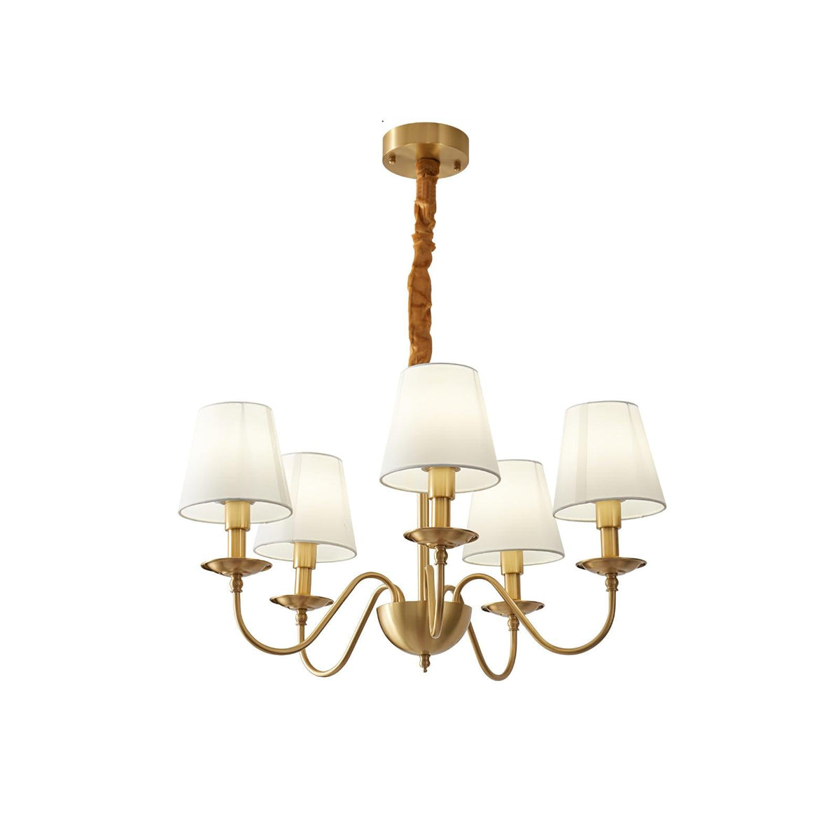 Wrenlyn Fabric Chandelier-Moonnatur