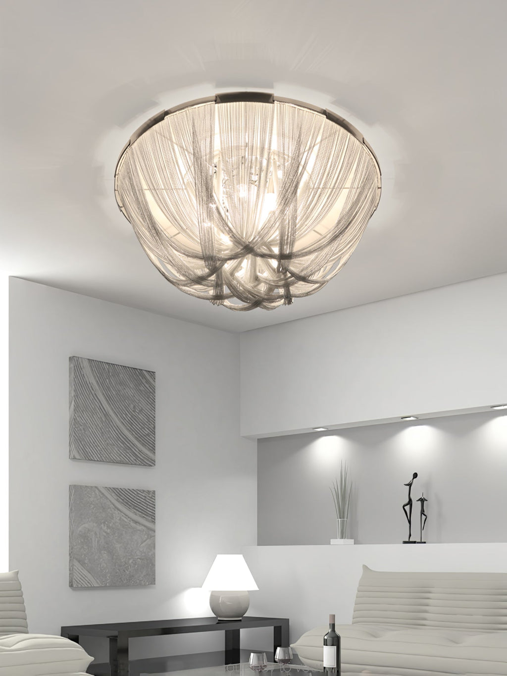 Haverenna Aluminium Ceiling Light-Moonnatur