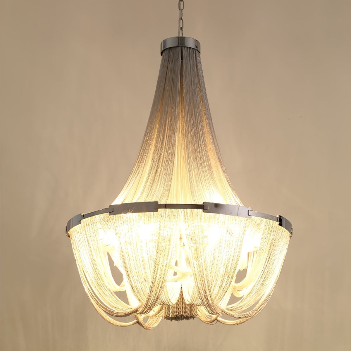 Argentelle Aluminium Chandelier-Moonnatur